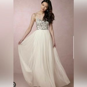 BHLDN Needle & Thread Bridal Wedding Venus Dress Tulle Gown 6